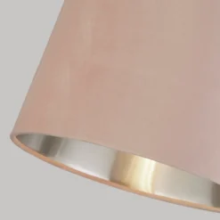 House Beautiful Samet Velvet Drum Shade - Pink - 30cm 11 House Beautiful Samet Velvet Drum Shade - Pink - 30cm -Luxe Light Shop 12882905 8554861162929627