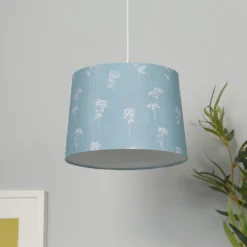 Country Living Annabelle Patterned Cotton Drum Lamp Shade - 25cm -Luxe Light Shop 12882915 1135042036942964