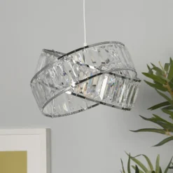 Dita 2 Band Chrome Non-Elec Light Shade -Luxe Light Shop 12886903 1115042035791075