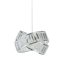 Dita 2 Band Chrome Non-Elec Light Shade -Luxe Light Shop 12886903 1554911167632851