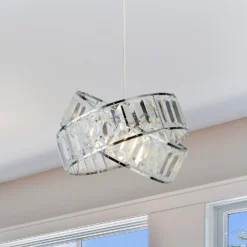 Dita 2 Band Chrome Non-Elec Light Shade -Luxe Light Shop 12886903 1854936869483117