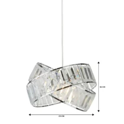 Dita 2 Band Chrome Non-Elec Light Shade -Luxe Light Shop 12886903 8474936869513366