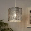 Vanessa Easy Fit Lamp Shade - Chrome 1 Vanessa Easy Fit Lamp Shade - Chrome -Luxe Light Shop 12886908 9465007608022144