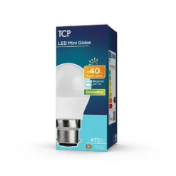 TCP Led Globe 40w Bc Dimmable Warm White Bulb 1pk 8 TCP Led Globe 40w Bc Dimmable Warm White Bulb 1pk -Luxe Light Shop 12890575 1984974965023308