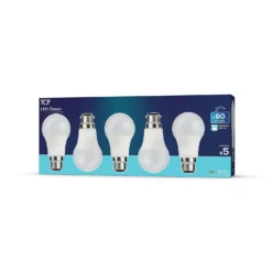 TCP Led Classic 60w Bc Daylight Bulb 5pk -Luxe Light Shop 12891676 1074974964607577