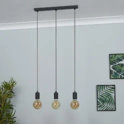 Jay 3 Light Ceiling Fitting - Charcoal 12 Jay 3 Light Ceiling Fitting - Charcoal -Luxe Light Shop 12908187 1365049847590903