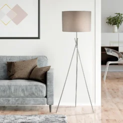 Bella Tripod Floor Lamp - Grey -Luxe Light Shop 12908200 8334899248521602