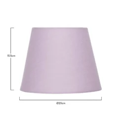 Clyde Mauve Taper Shade - 20cm -Luxe Light Shop 13139365 5704900551764313