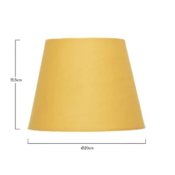 Clyde Ochre Taper Shade - 20cm -Luxe Light Shop 13139368 9454900551807492