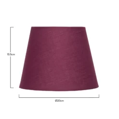 Clyde Plum Taper Shade - 20cm 12 Clyde Plum Taper Shade - 20cm -Luxe Light Shop 13139369 7994900551803076