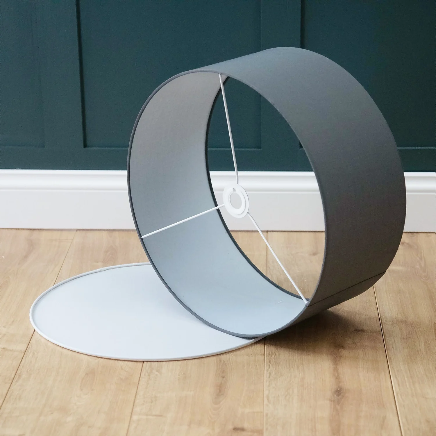 Clyde Charcoal Drum Shade With Diffuser - 45cm 9 Clyde Charcoal Drum Shade With Diffuser - 45cm - Image 7