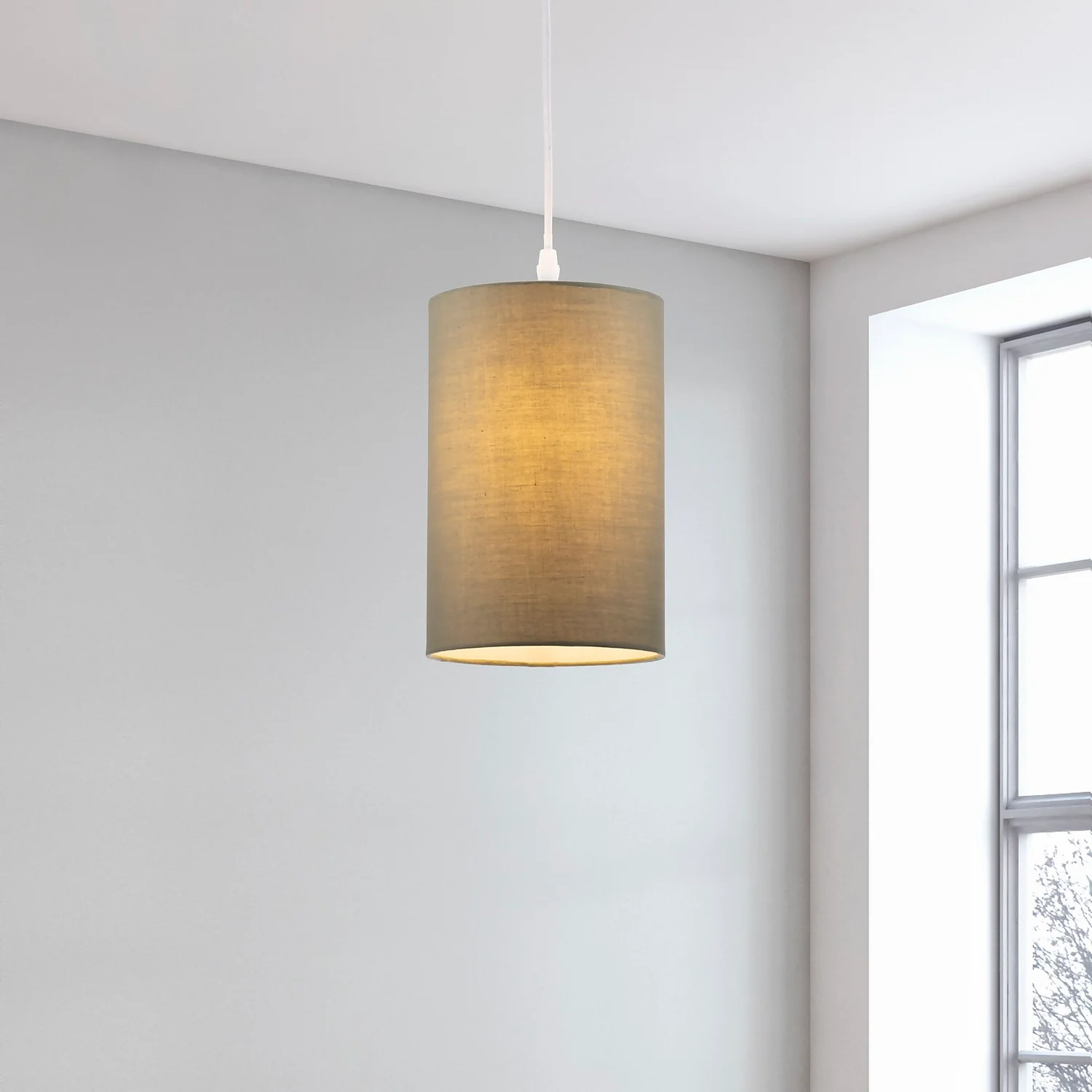 Clyde Charcoal Cylinder Shade - 16cm 3 Clyde Charcoal Cylinder Shade - 16cm