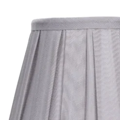 Raye Dove Pleated Taper Silk Shade - 20cm -Luxe Light Shop 13139384 1214900556520150