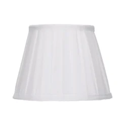 Raye White Pleated Taper Silk Shade - 20cm 9 Raye White Pleated Taper Silk Shade - 20cm -Luxe Light Shop 13139385 1844900556614521