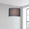 Clyde Navy Drum Shade - 30cm -Luxe Light Shop 13139386 1204900551893247