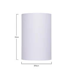 Clyde White Cylinder Shade - 16cm 13 Clyde White Cylinder Shade - 16cm -Luxe Light Shop 13139387 4804900551381249