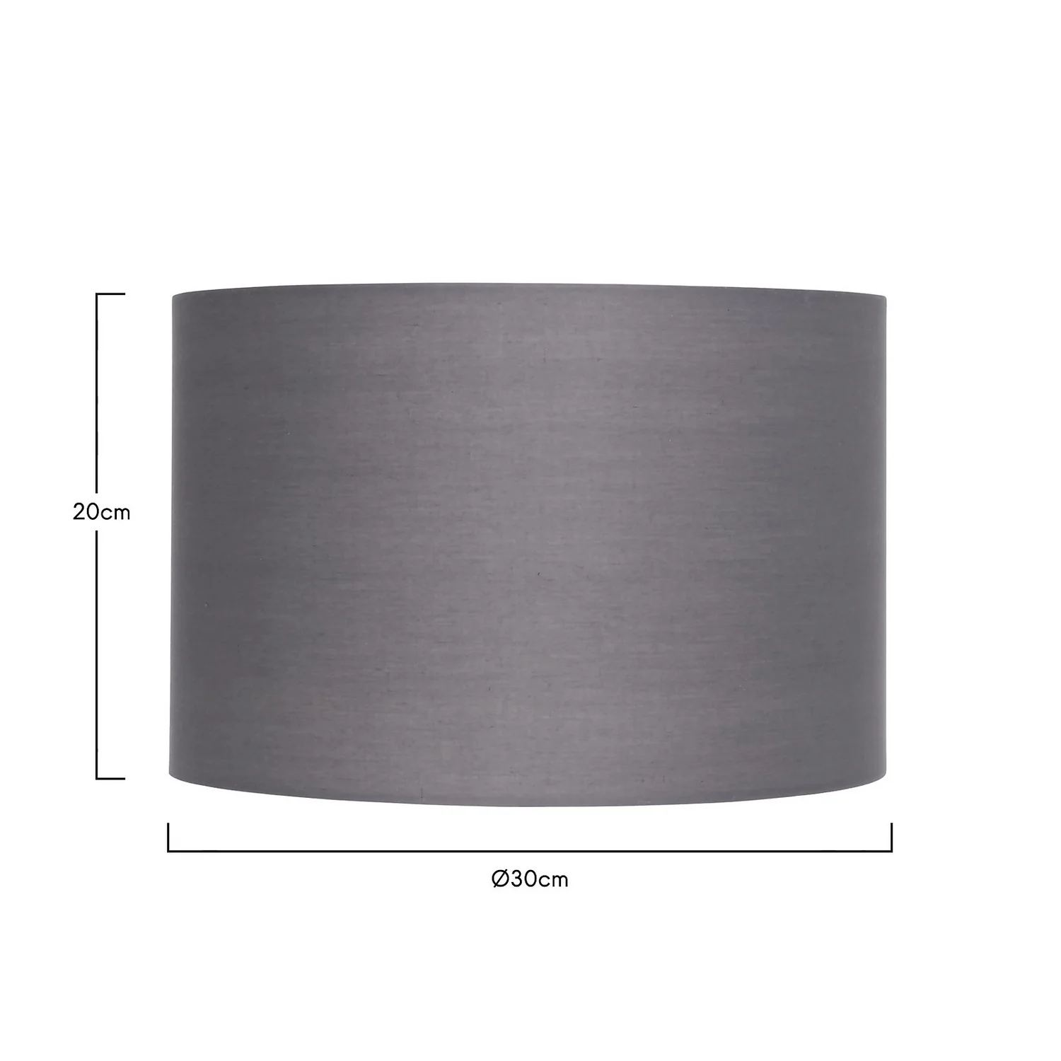 Clyde Charcoal Drum Shade - 30cm 7 Clyde Charcoal Drum Shade - 30cm - Image 5