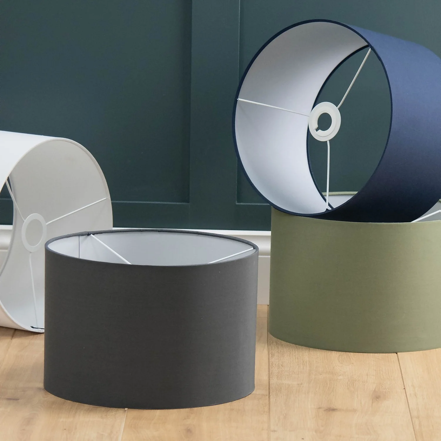 Clyde Charcoal Drum Shade - 30cm 8 Clyde Charcoal Drum Shade - 30cm - Image 6