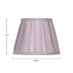 Raye Fig Pleated Taper Silk Shade - 20cm -Luxe Light Shop 13139393 1544900556067954
