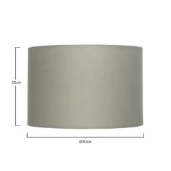 Clyde Sage Drum Shade - 30cm -Luxe Light Shop 13139395 7854900552015512