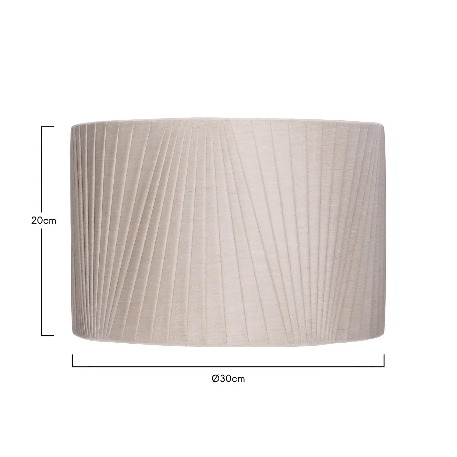 Raye Champagne Drum Pleated Silk Shade - 30cm 7 Raye Champagne Drum Pleated Silk Shade - 30cm - Image 5