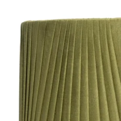 Raye Olive Drum Pleated Silk Shade - 30cm -Luxe Light Shop 13139397 7284900555579203