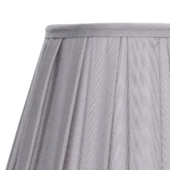 Raye Dove Pleated Taper Silk Shade - 30cm -Luxe Light Shop 13139400 6534900556749386