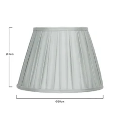 Raye Duck Egg Pleated Taper Silk Shade - 30cm 13 Raye Duck Egg Pleated Taper Silk Shade - 30cm -Luxe Light Shop 13139401 2144900556804553
