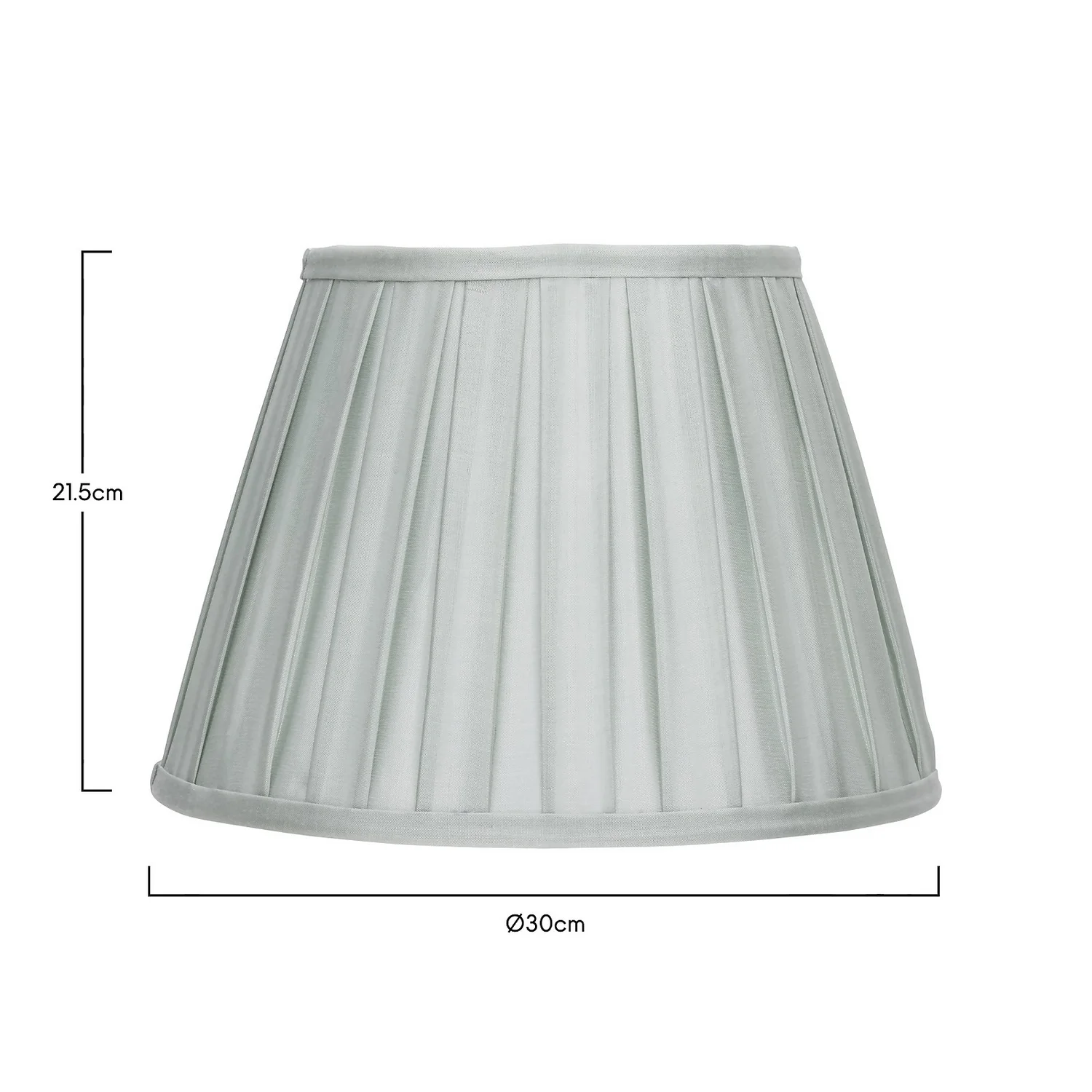 Raye Duck Egg Pleated Taper Silk Shade - 30cm 7 Raye Duck Egg Pleated Taper Silk Shade - 30cm - Image 5