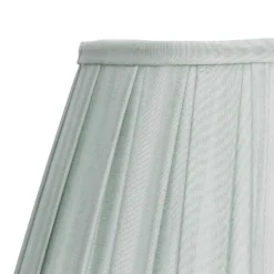 Raye Duck Egg Pleated Taper Silk Shade - 30cm 12 Raye Duck Egg Pleated Taper Silk Shade - 30cm -Luxe Light Shop 13139401 3294900556762454