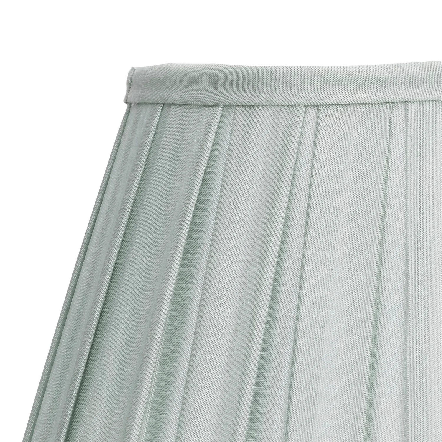 Raye Duck Egg Pleated Taper Silk Shade - 30cm 6 Raye Duck Egg Pleated Taper Silk Shade - 30cm - Image 4