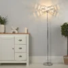 Dita 2 Band Chrome Floor Lamp -Luxe Light Shop 13157967 1155042042216091