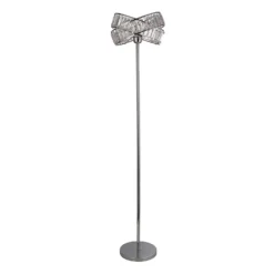 Dita 2 Band Chrome Floor Lamp -Luxe Light Shop 13157967 5364911165083880