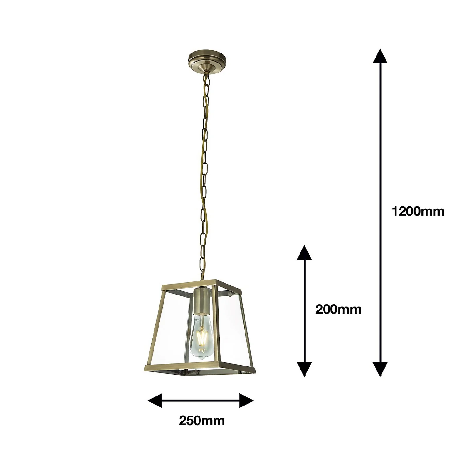 Bellevue 1 Light Industrial Pendant - Brass 6 Bellevue 1 Light Industrial Pendant - Brass - Image 4