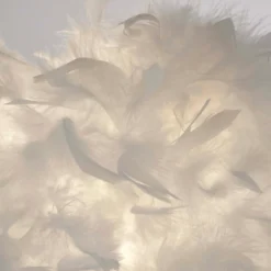 Hattie Feather Floor Lamp - White -Luxe Light Shop 13157970 1534958397136368