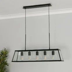 Bellevue 5 Light Industrial Pendant - Black 13 Bellevue 5 Light Industrial Pendant - Black -Luxe Light Shop 13157971 1075049847595586