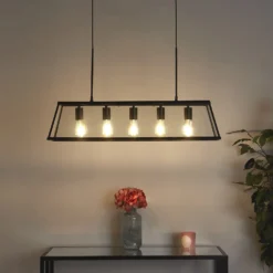 Bellevue 5 Light Industrial Pendant - Black 18 Bellevue 5 Light Industrial Pendant - Black -Luxe Light Shop 13157971 1535007608020530