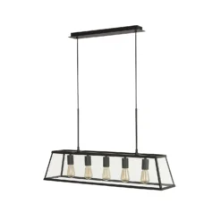 Bellevue 5 Light Industrial Pendant - Black 14 Bellevue 5 Light Industrial Pendant - Black -Luxe Light Shop 13157971 6245049847671201