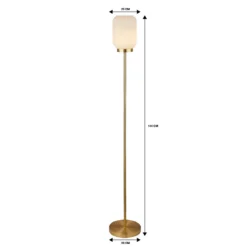 Pearl Frosted Floor Lamp - White -Luxe Light Shop 13177660 1244958397069642