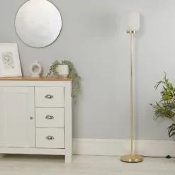 Pearl Frosted Floor Lamp - White -Luxe Light Shop 13177660 6185042042644854