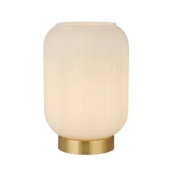 Pearl Frosted Table Lamp - White 12 Pearl Frosted Table Lamp - White -Luxe Light Shop 13177663 1214930129154355