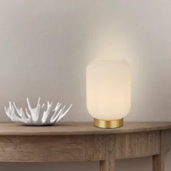 Pearl Frosted Table Lamp - White 17 Pearl Frosted Table Lamp - White -Luxe Light Shop 13177663 1624936591316913