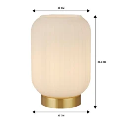 Pearl Frosted Table Lamp - White 18 Pearl Frosted Table Lamp - White -Luxe Light Shop 13177663 7214958397070101