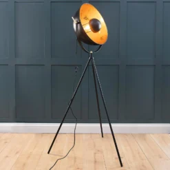 Kennedy Black & Gold Floor Lamp -Luxe Light Shop 13191218 4974958577117747