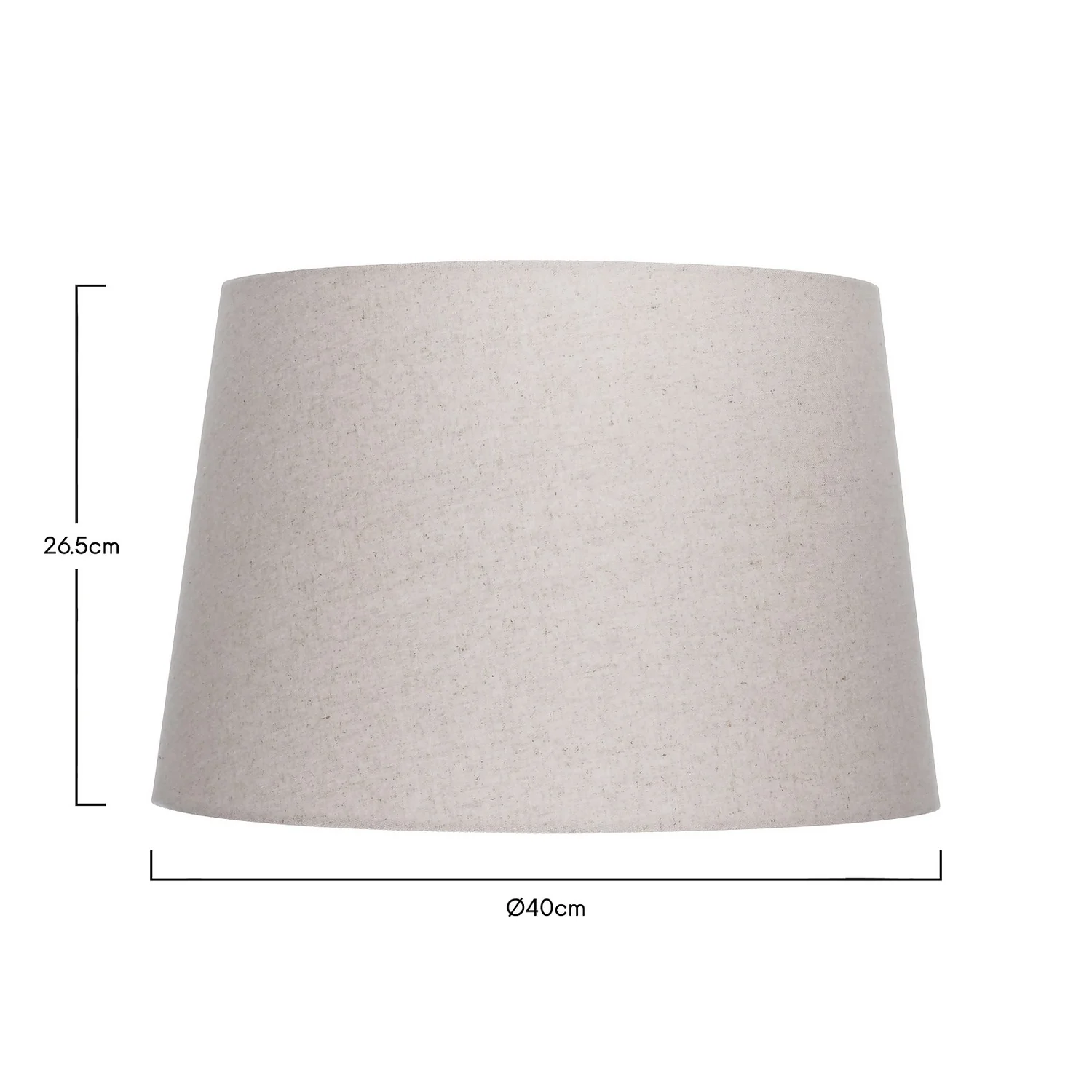 Finn Taper Natural Linen Shade - 40cm 7 Finn Taper Natural Linen Shade - 40cm - Image 5