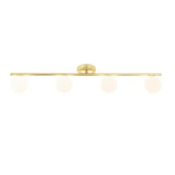 Orb 4 Lamp Spotlight Bar - Brass & Opal 8 Orb 4 Lamp Spotlight Bar - Brass & Opal -Luxe Light Shop 13208303 1364896912866499