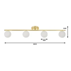 Orb 4 Lamp Spotlight Bar - Brass & Opal 11 Orb 4 Lamp Spotlight Bar - Brass & Opal -Luxe Light Shop 13208303 1574909895071194