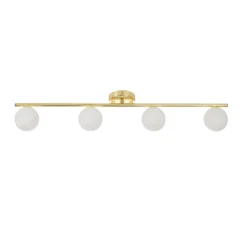 Orb 4 Lamp Spotlight Bar - Brass & Opal 9 Orb 4 Lamp Spotlight Bar - Brass & Opal -Luxe Light Shop 13208303 1944896912965433