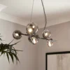 Orb II 7 Light Diner Pendant - Black Chrome Smoke -Luxe Light Shop 13208306 1604896912938877