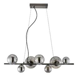 Orb II 7 Light Diner Pendant - Black Chrome Smoke 9 Orb II 7 Light Diner Pendant - Black Chrome Smoke -Luxe Light Shop 13208306 1844896912986790